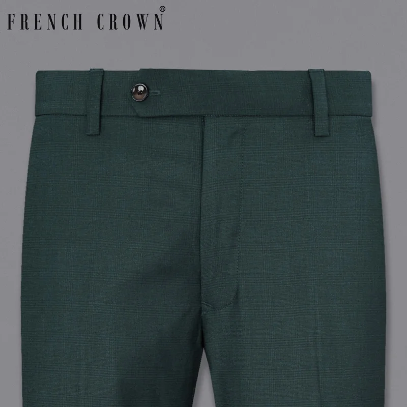 Cape Cod Green Subtle Plaid Pant