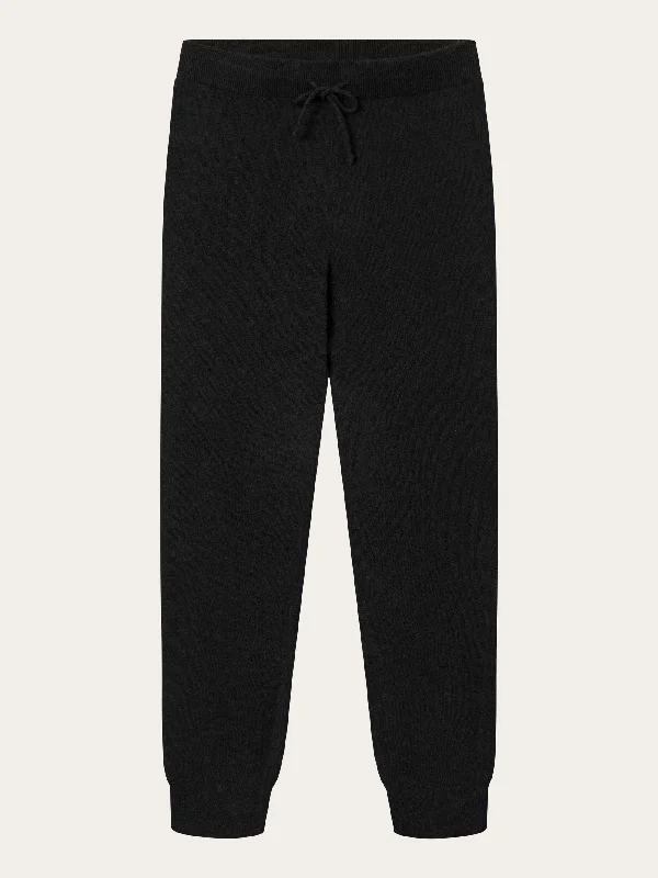 JADE hybrid knitted jog pants - Black Jet