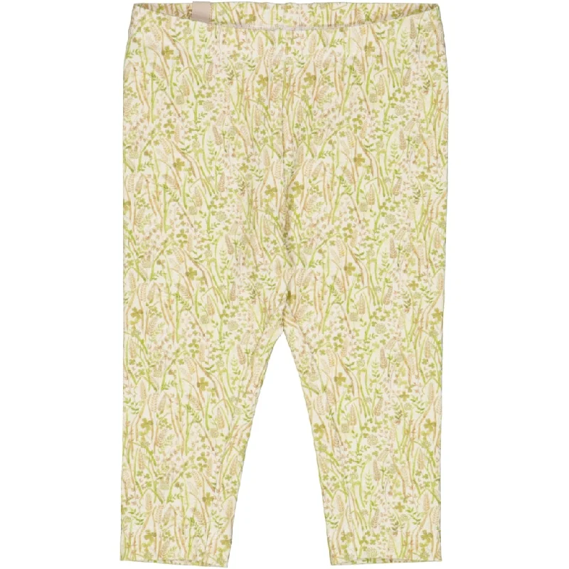 Jersey Leggings - watercolor grassland