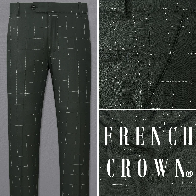 Mine Shaft Green Windowpane Pant