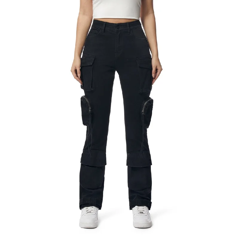 Pigment Dyed Utility Twill Pants - Black