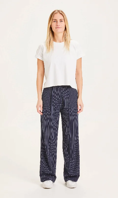 POSEY pin strip wide pants - Total Eclipse