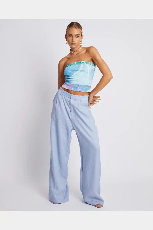 Summi summi - wide leg trouser - alice blue