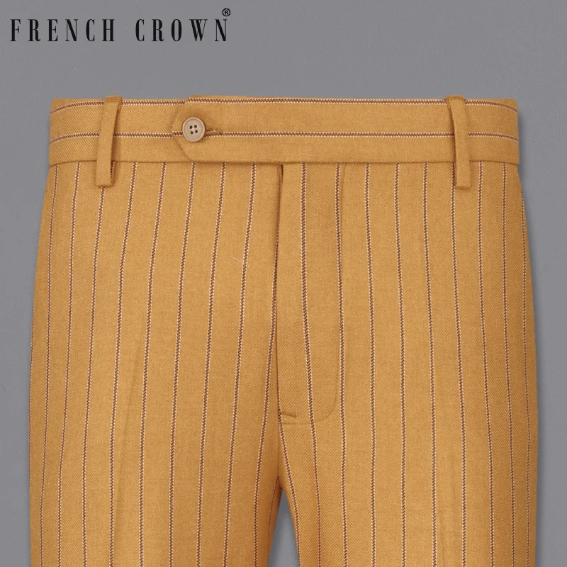 Tussock Mustard Yellow Striped Pant