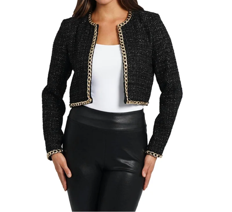 Elizabeth Bolero Blazer In Black