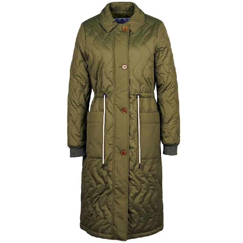 Barbour Astley Ladies Quilted Coat - Dark Moss