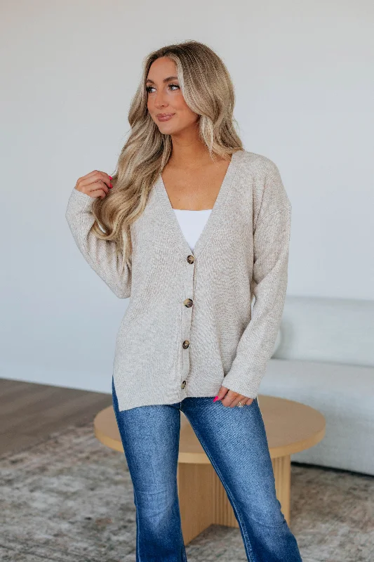 Sherah Knit Cardigan - Oatmeal