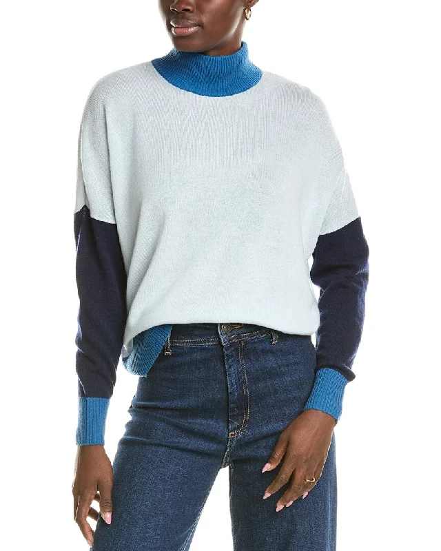 Brodie Cashmere Wool & Cashmere-Blend Color Block Jumper