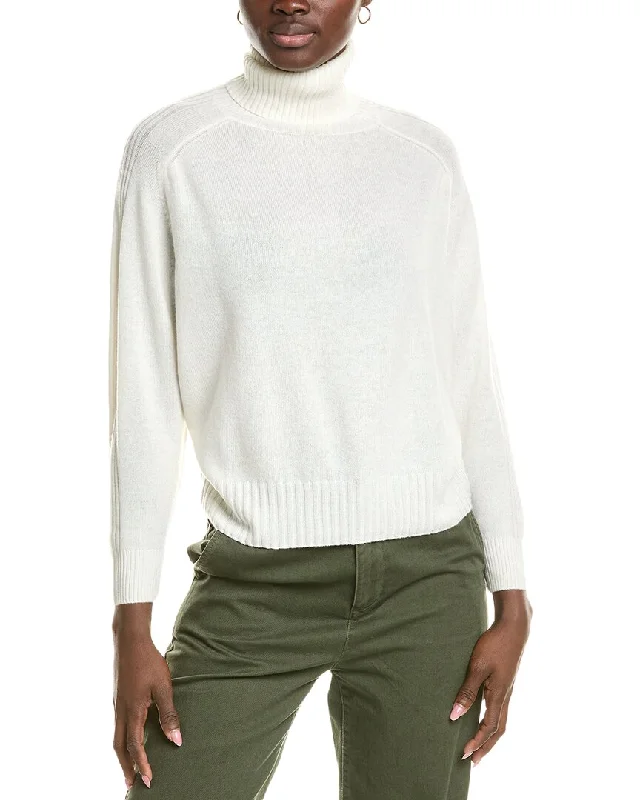 Brodie Cashmere Wool & Cashmere-Blend Overarm Rib Roll Neck Jumper