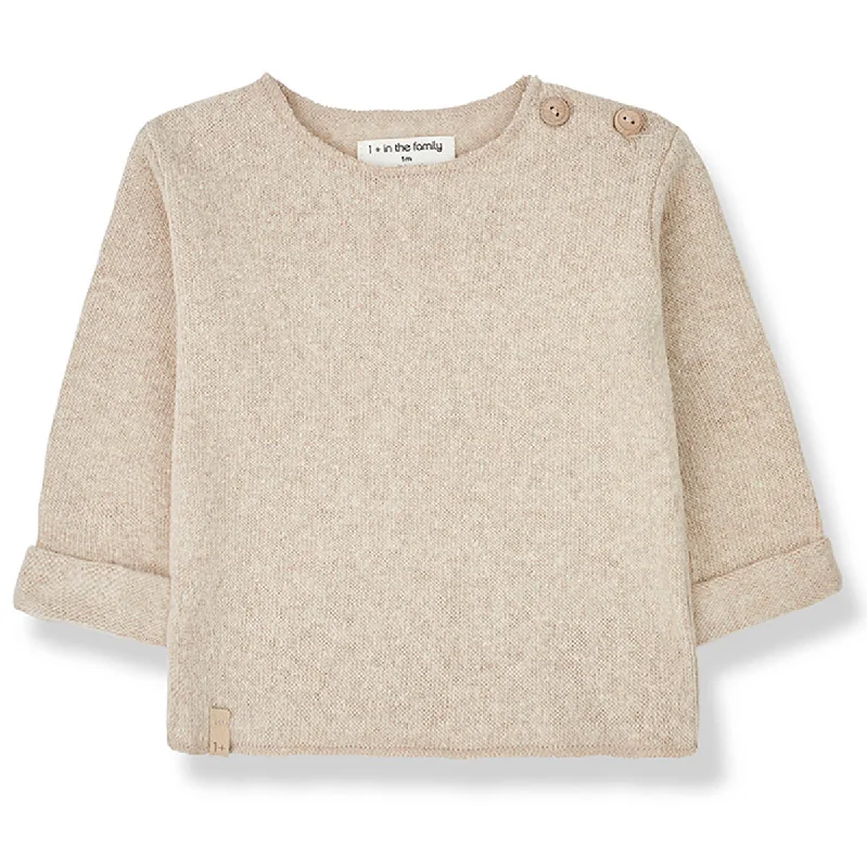 Chapin Sweater in Beige by 1+ in the Family - Last Ones In Stock - 3-6 Months