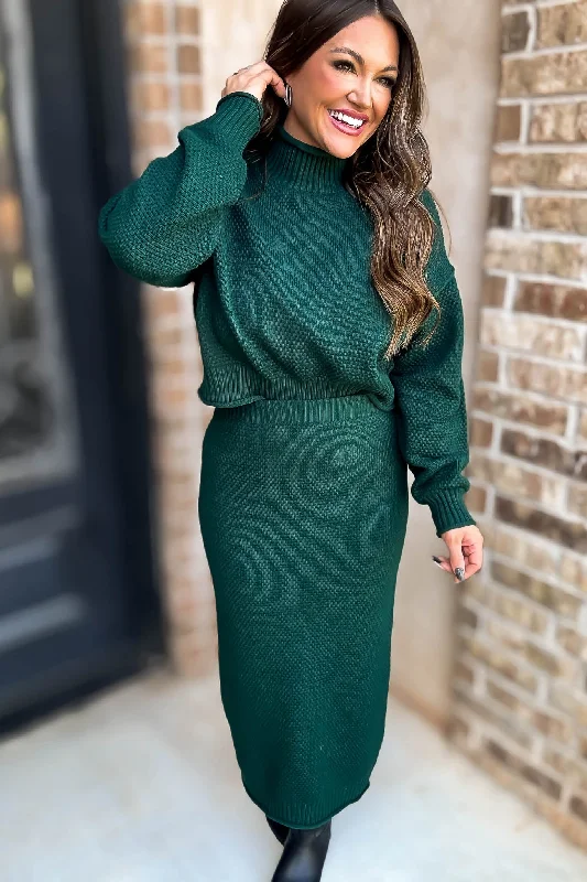 Harper Green Sweater Skirt