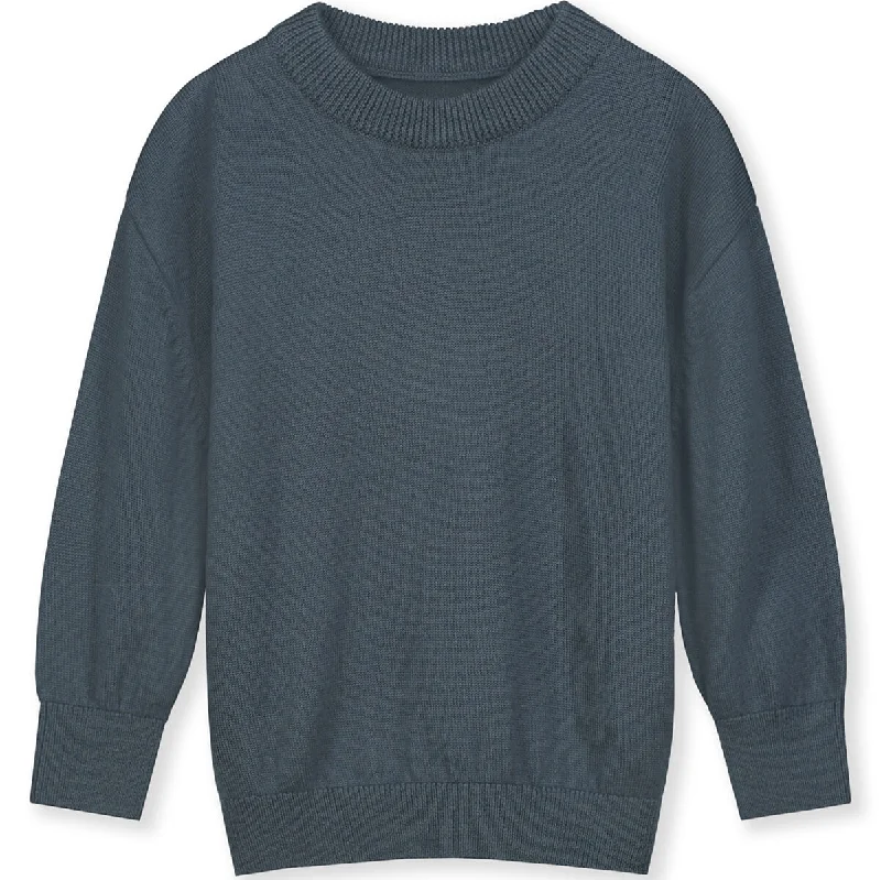 Knitted Jumper in Blue Grey by Gray Label