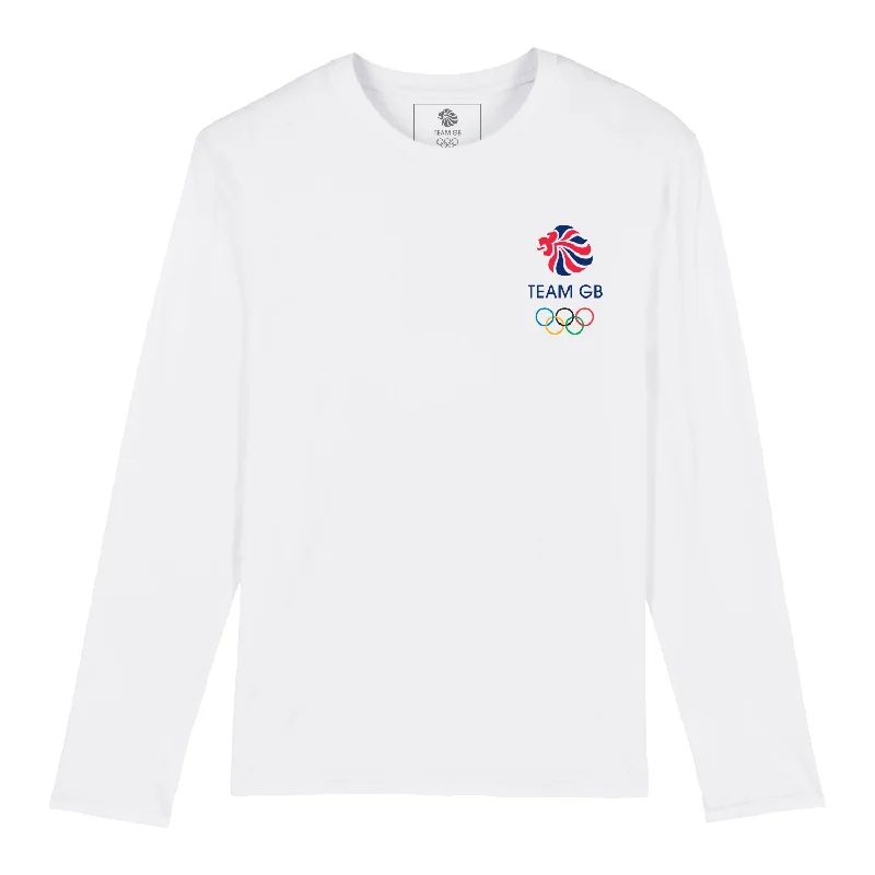 Team GB Small Icon Long Sleeve White T-shirt