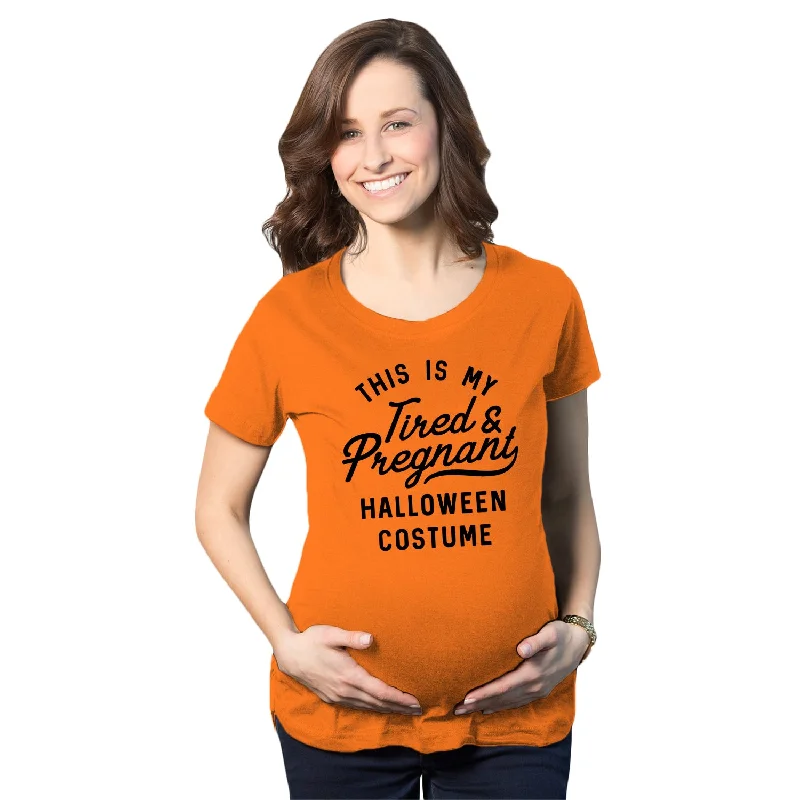 This Is My Tired And Pregnant Halloween Costume Maternity T Shirt