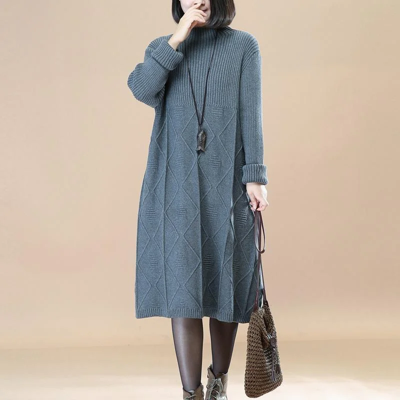 warm light gray knit dresses casual sweaters 2018 spring sweaters