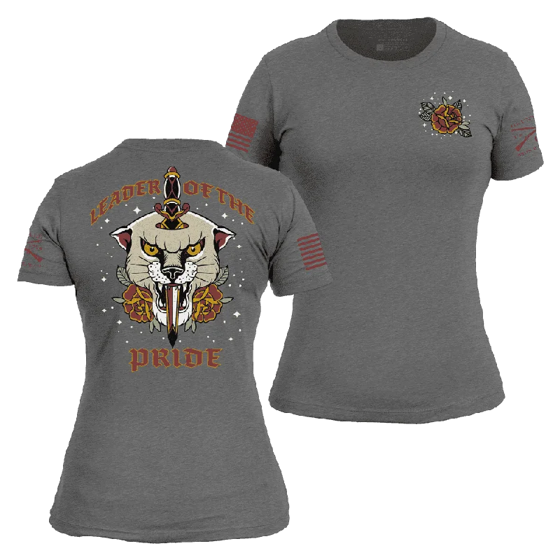 Women's Leader Of The Pride Slim Fit T-Shirt - Dark Heather Gray