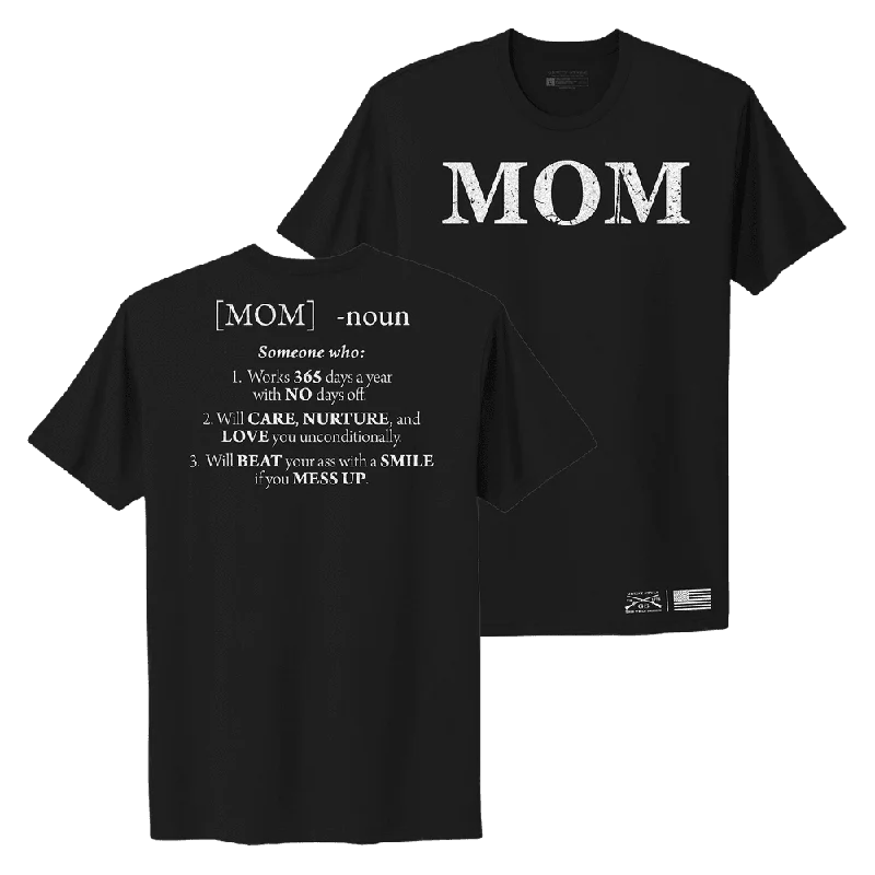 Women's Mom Defined Boyfriend Fit T-Shirt - Black