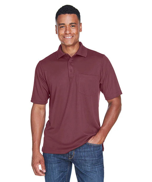 88181P - Core 365 Mens Origin Performance Piqué Polo with Pocket | Burgundy