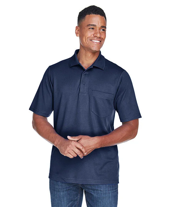 88181P - Core 365 Mens Origin Performance Piqué Polo with Pocket | Classic Navy