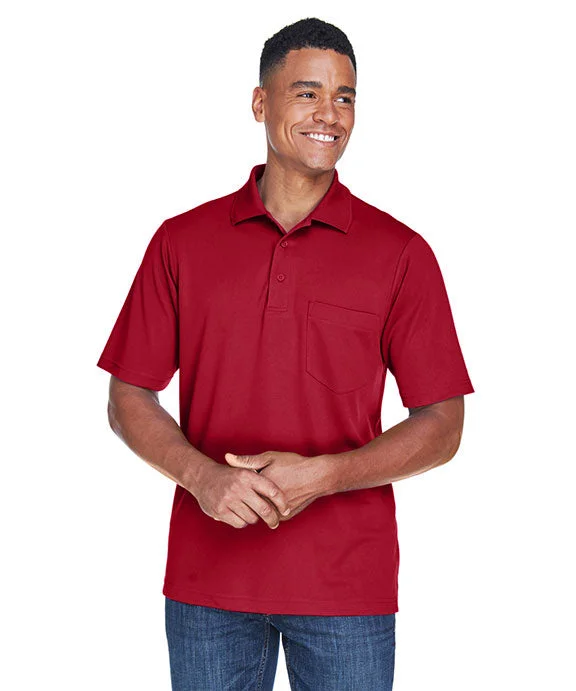 88181P - Core 365 Mens Origin Performance Piqué Polo with Pocket | Classic Red