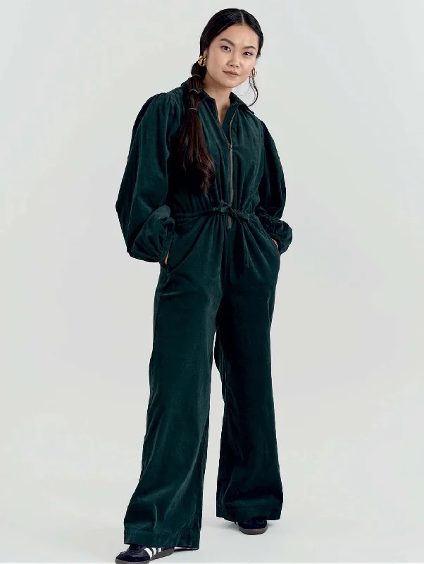 Amrita Womens' Organic Cotton Jumpsuit | Dark Marine