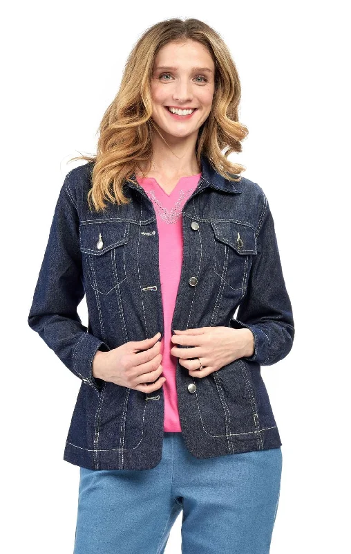 Women's Button Front Classic Denim Jacket