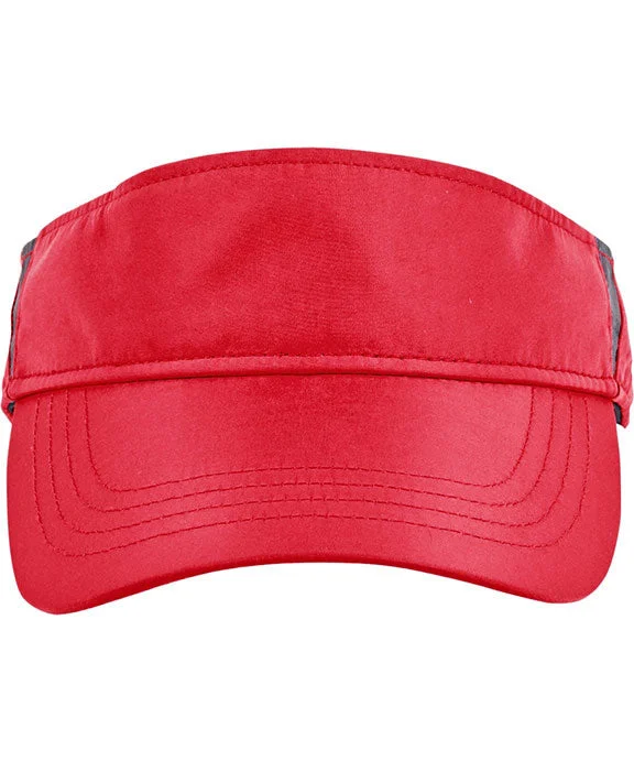 CE002 - Core 365 Adult Drive Performance Visor | Classic Red/Carbon