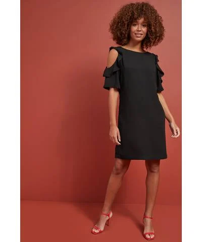 Cold Shoulder Dress Black