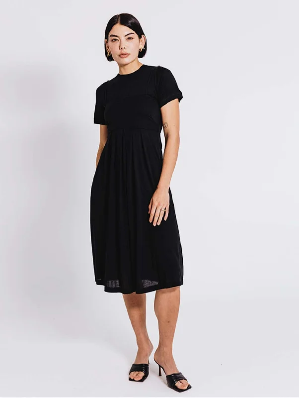 Day & Night Lenzing Vegan Dress | Jet Black