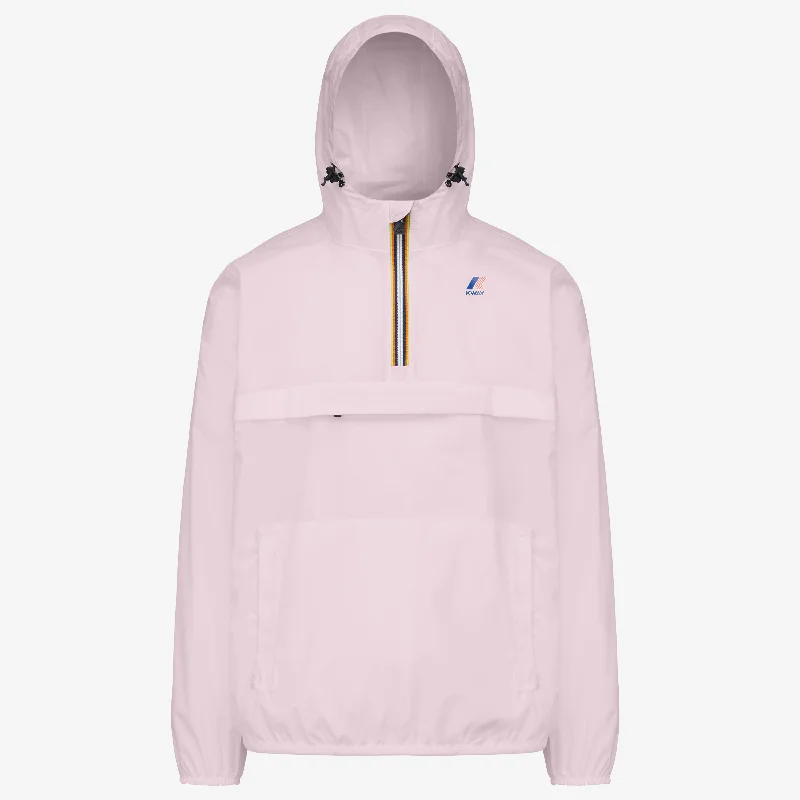 Leon - Packable Quarter Zip Rain Jacket in Pink Intense