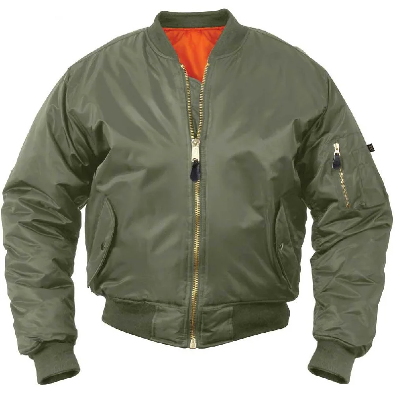 Rothco Mens Concealed Carry MA-1 Nylon Flight Jacket