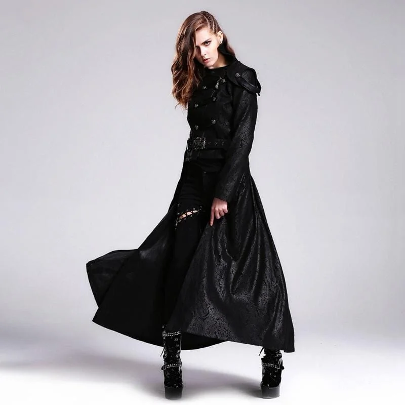 Women's Vintage Basque Style Coat with Detachable Skirt