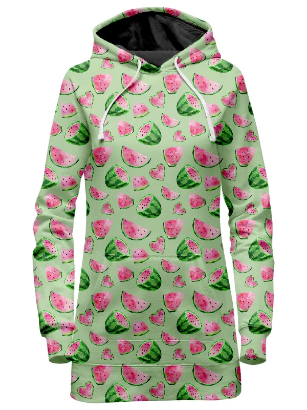 Watermelon Pattern Hoodie Dress