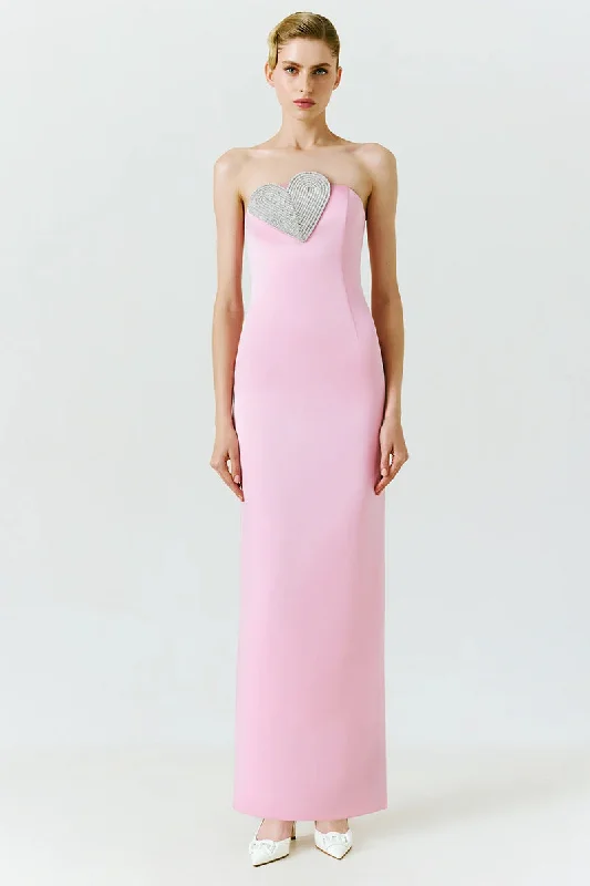 Marchesa Strapless Maxi Dress