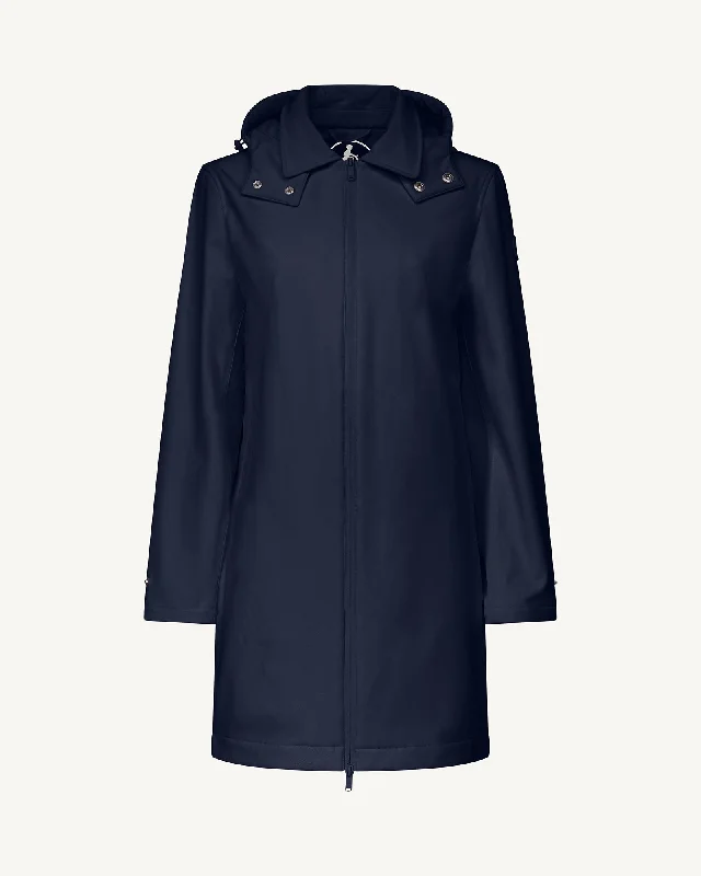 Corinthe 2.0 waterproof jacket with detachable hood Navy