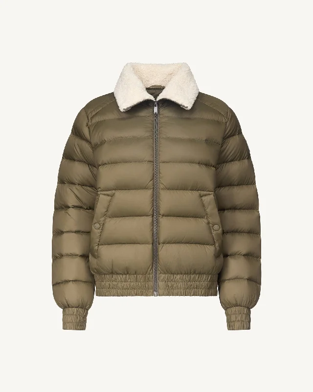 Danae aviator-style down jacket Army