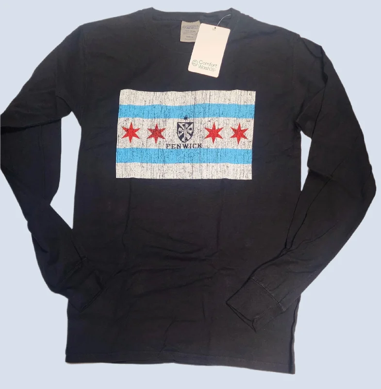 Fenwick Chicago Flag T-Shirt -*NEW*LONG SLEEVE