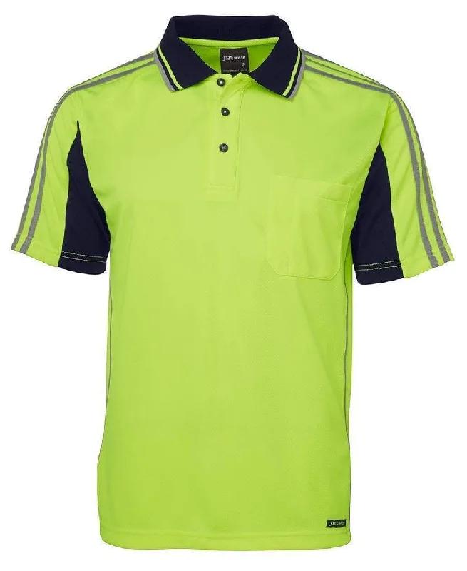 JB'S Hi-Vis Short Sleeve Arm Tape Polo 6AT4S