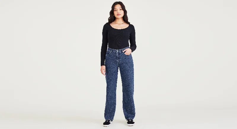 Mid-Rise Jeans, Relaxed Fit