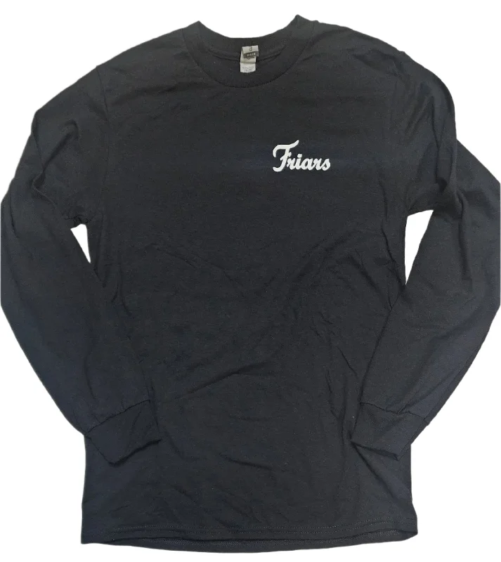 Black Long Sleeve Friars T Shirt