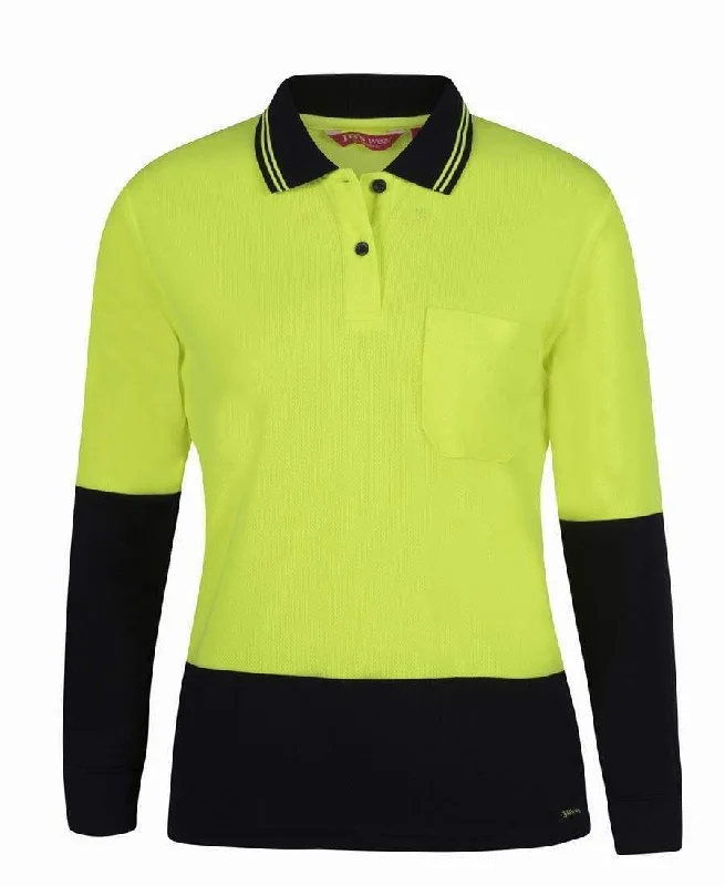 JB'S Women’s Hi Vis Long Sleeve Comfort Polo 6LHCL